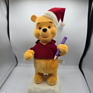 Telco Motion-Ettes 1996 Disney Winnie the Pooh with Pencil 16" Christmas Decor